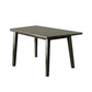 Rectangular Wooden Dining Table With Tapered Block Legs, Gray By Benzara | Dining Tables |  Modishstore 
