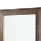 Wooden Frame Mirror With Raised Edges And Grain Details, Brown By Benzara | Mirrors |  Modishstore  - 5