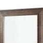 Wooden Frame Mirror With Raised Edges And Grain Details, Brown By Benzara | Mirrors |  Modishstore  - 5