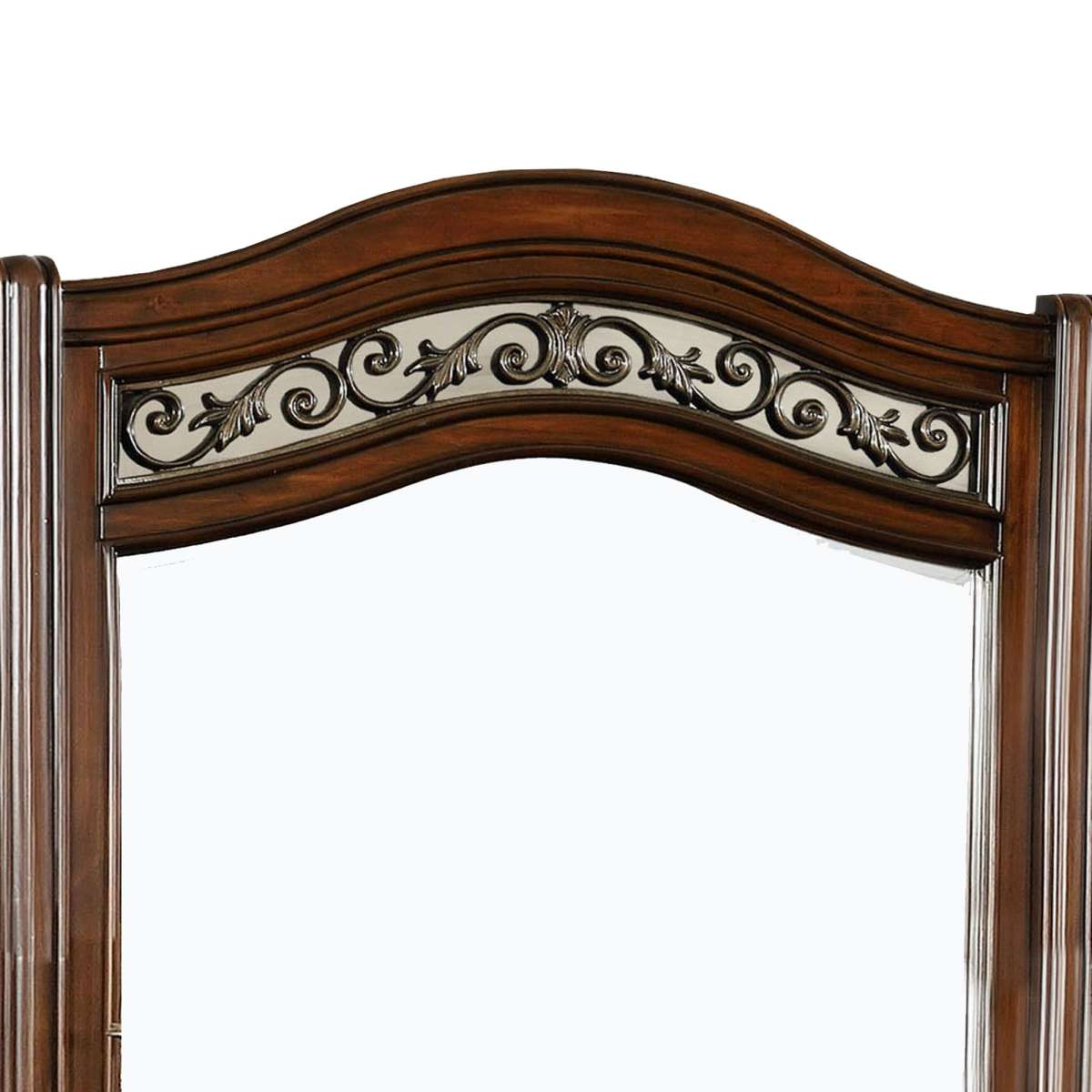 Wooden Mirror With Carvings And Molded Details, Brown By Benzara | Mirrors |  Modishstore  - 5
