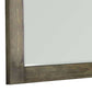 Traditional Style Rectangular Mirror With Textured Wood Grain Details,Brown By Benzara | Mirrors |  Modishstore  - 5