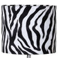 Fabric Wrapped Table Lamp With Animal Print, White And Black By Benzara | Table Lamps |  Modishstore  - 5