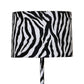 Fabric Wrapped Floor Lamp With Animal Print, White And Black By Benzara | Floor Lamps |  Modishstore  - 5