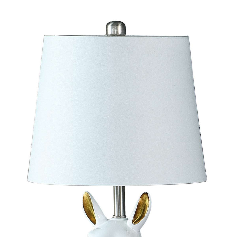 Metal Table Lamp With Llama Animal Head, White By Benzara | Table Lamps |  Modishstore  - 5