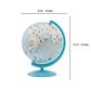 Acrylic Globe Design Night Light With Animal Print, Blue By Benzara | Office Accessories |  Modishstore  - 3