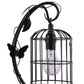 Arc Design Metal Table Lamp With Birdcage Shade, Black By Benzara | Table Lamps |  Modishstore  - 5