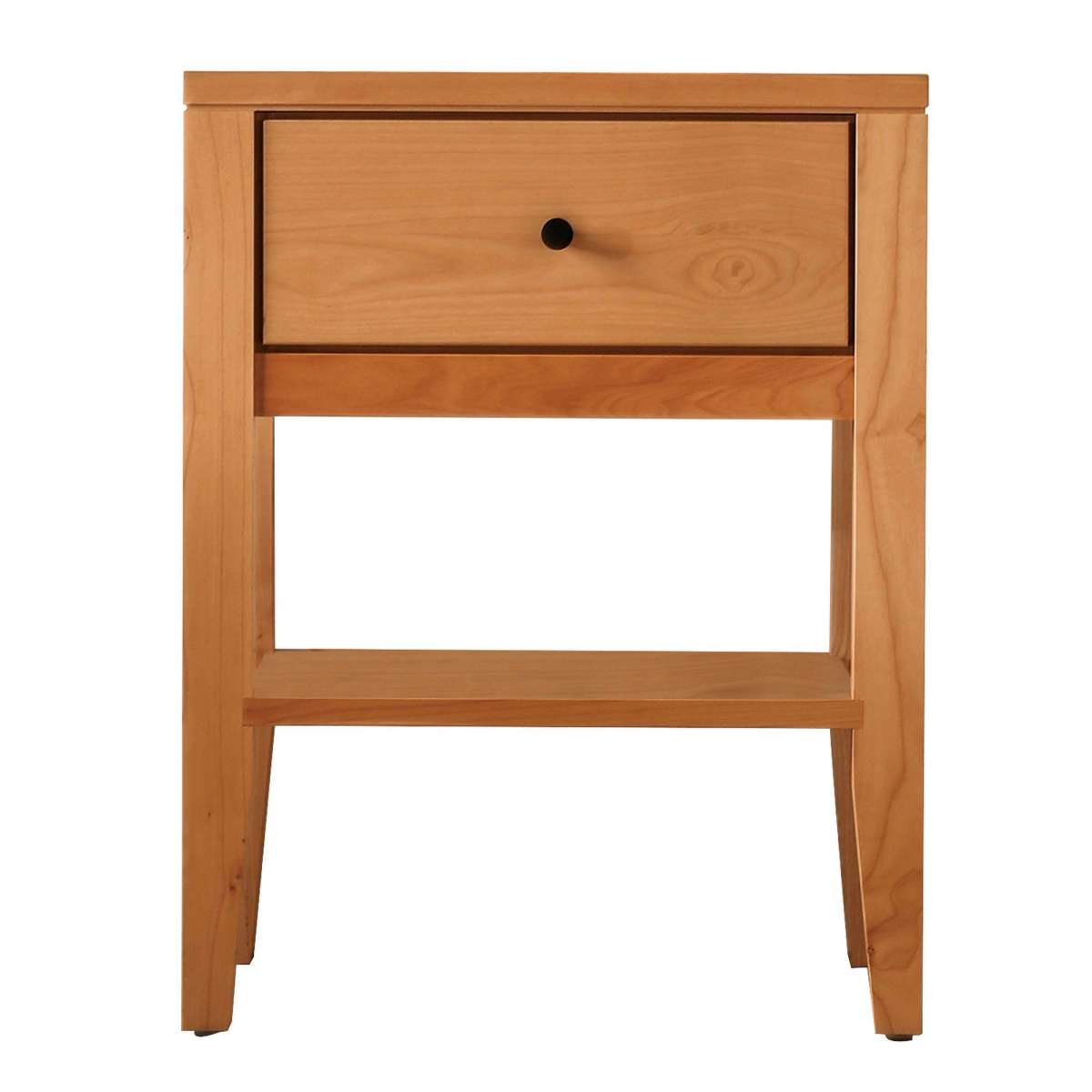 Mid Century Modern Wooden 1 Drawer Nightstand With Shelf, Light Oak Brown By Benzara | Nightstands |  Modishstore 
