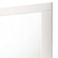 Contemporary Rectangular Wooden Mirror With Mounting Hardware, White By Benzara | Mirrors |  Modishstore  - 3