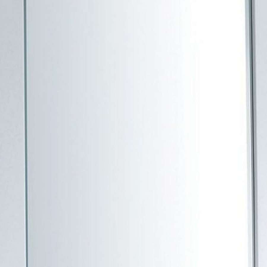 27 Inch Contemporary Wooden Frame Rectangular Mirror, White By Benzara | Mirrors |  Modishstore  - 4