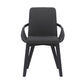 19 Inches Fabric Upholstered Dining Chair With Bucket Seat Black By Benzara | Dining Chairs | Modishstore - 2
