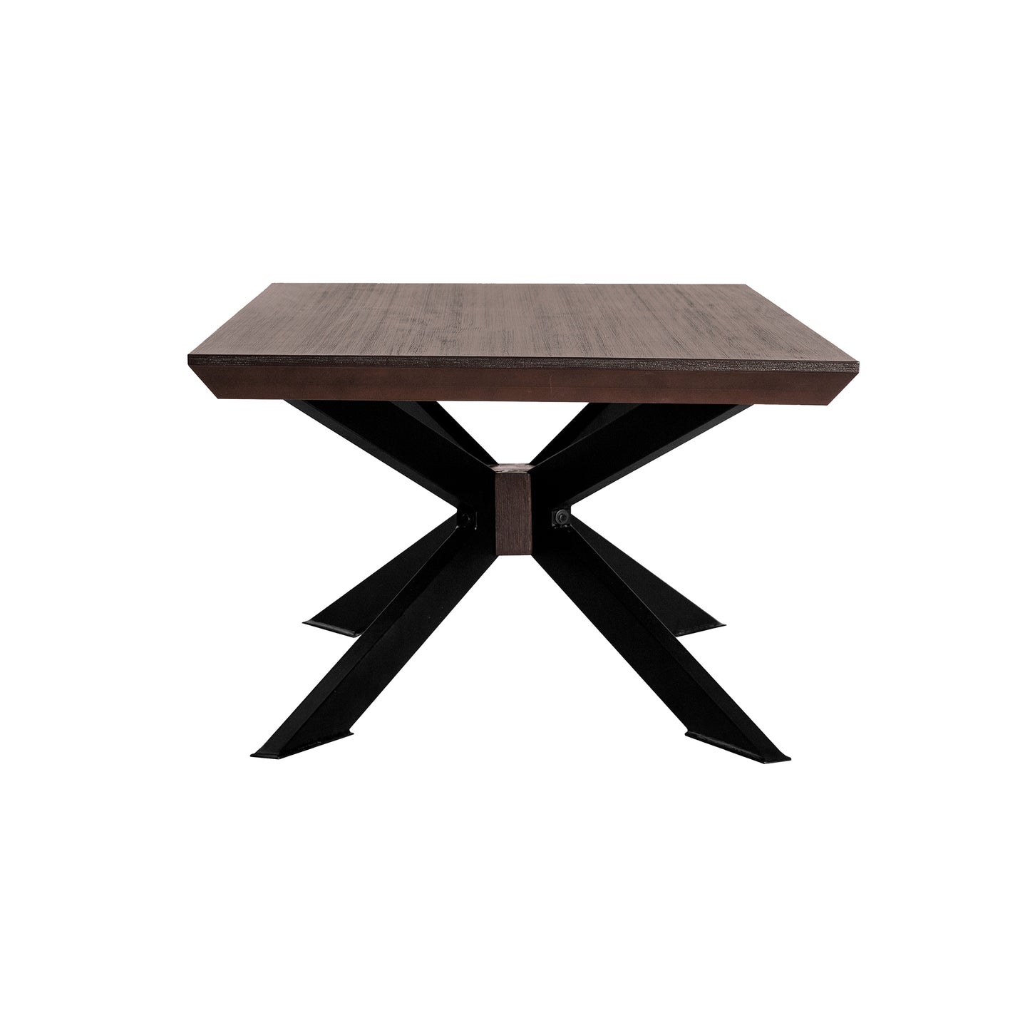 Wooden Coffee Table With Intersected Double X Shaped Legs Brown And Black By Benzara | Coffee Tables | Modishstore - 3