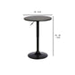 24 Inches Round Adjustable Pub Table With Metal Base, Black By Benzara | Bar Stools |  Modishstore  - 2