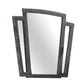 Tapered Fabric Frame Mirror With Mounting Hardware, Dark Gray By Benzara | Mirrors |  Modishstore 