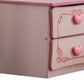 2 Drawer Wooden Nightstand With Heart Knob Pulls, Pink By Benzara | Nightstands |  Modishstore  - 3