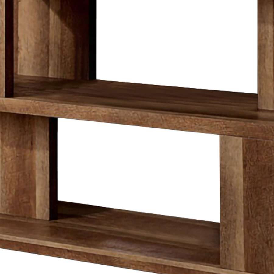 Two Tone Modern Sofa Table With Bottom Shelf, White And Brown By Benzara | Console Tables |  Modishstore  - 4