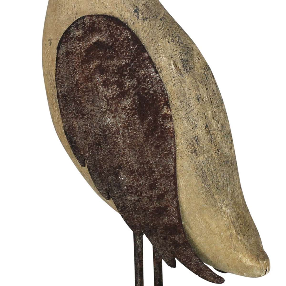 36 Inch Wooden Bird Accent Decor, Set Of 2, Black And Brown By Benzara | Sculptures |  Modishstore  - 4