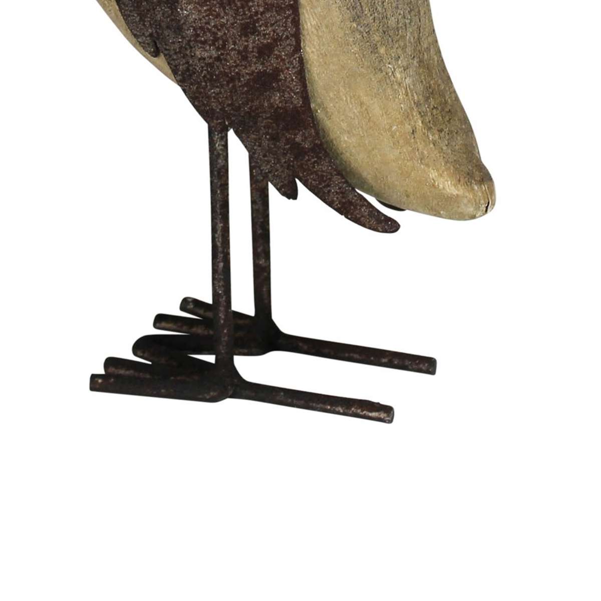 36 Inch Wooden Bird Accent Decor, Set Of 2, Black And Brown By Benzara | Sculptures |  Modishstore  - 3