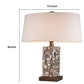 Table Lamp With Abstract Mirror Block Base, Bronze By Benzara | Table Lamps |  Modishstore  - 2