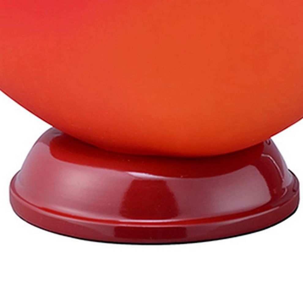 Table Lamp With Heart Shaped Glass Shade, Red By Benzara | Table Lamps |  Modishstore  - 3