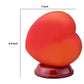 Table Lamp With Heart Shaped Glass Shade, Red By Benzara | Table Lamps |  Modishstore  - 2