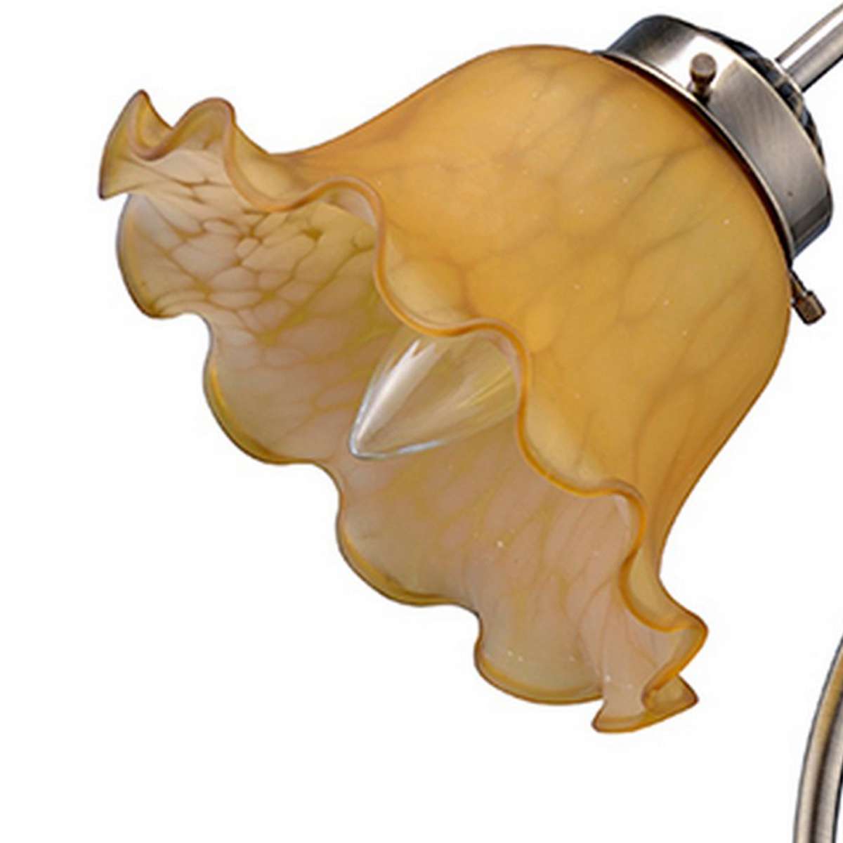 Table Lamp With Gooseneck And Floral Shade, Brown And Yellow By Benzara | Table Lamps |  Modishstore  - 5