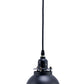 Pendant Ceiling With Double Metal Shade, Black By Benzara | Ceiling Lamps |  Modishstore  - 4