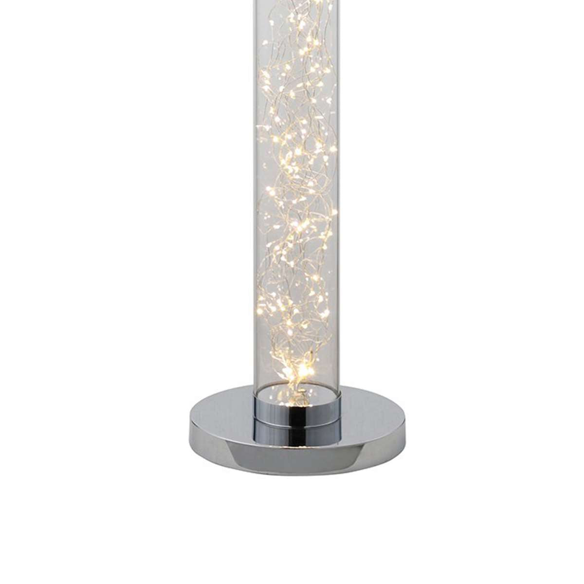 Floor Lamp With 360 Pieces Led Rope Bulbs, Silver By Benzara | Floor Lamps |  Modishstore  - 3