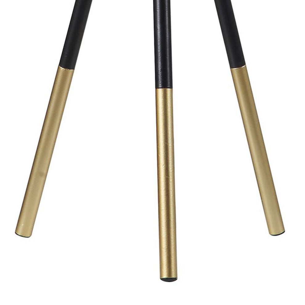 Table Lamp With Tripod Metal Base, Black And Gold By Benzara | Table Lamps |  Modishstore  - 5