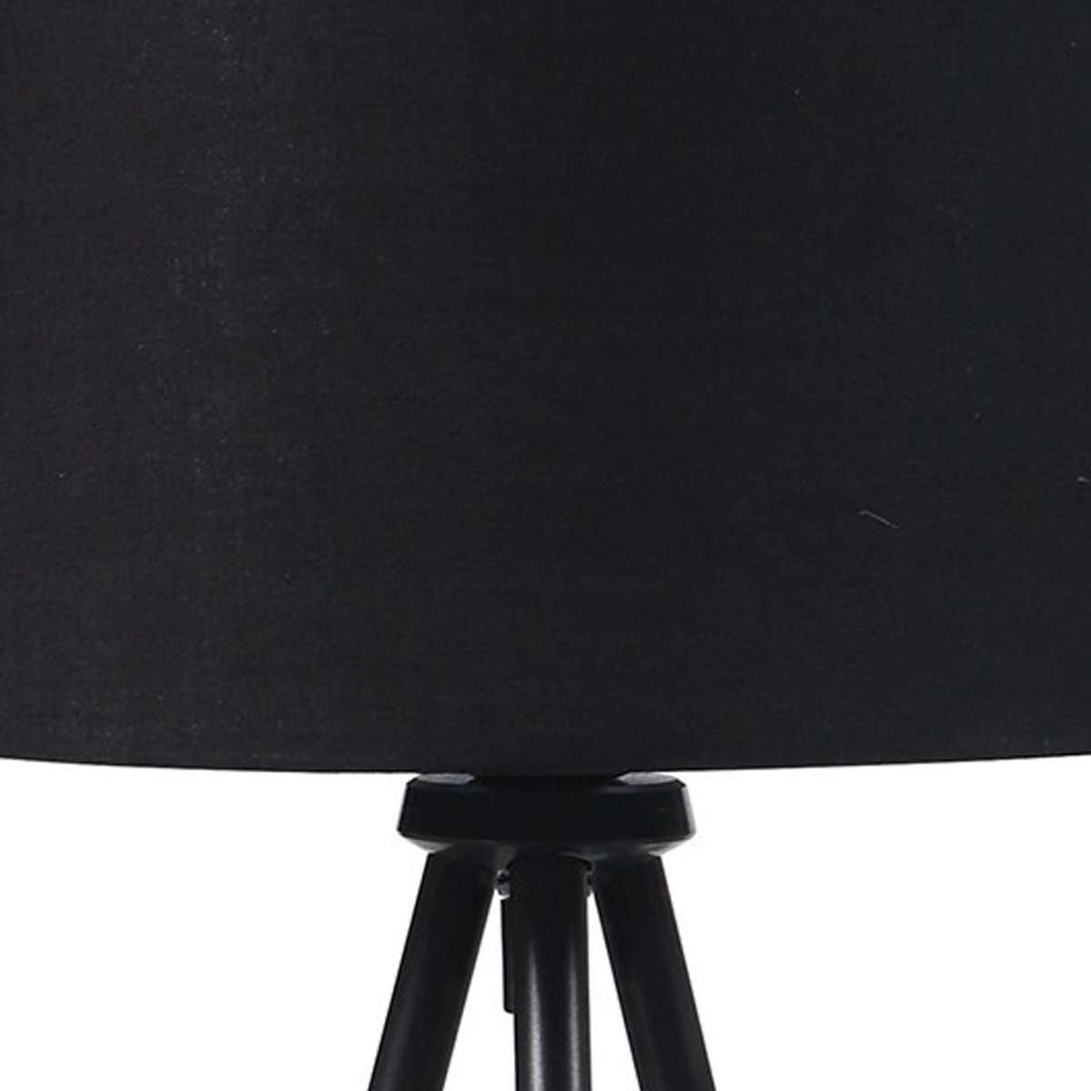 Table Lamp With Tripod Metal Base, Black And Gold By Benzara | Table Lamps |  Modishstore  - 4