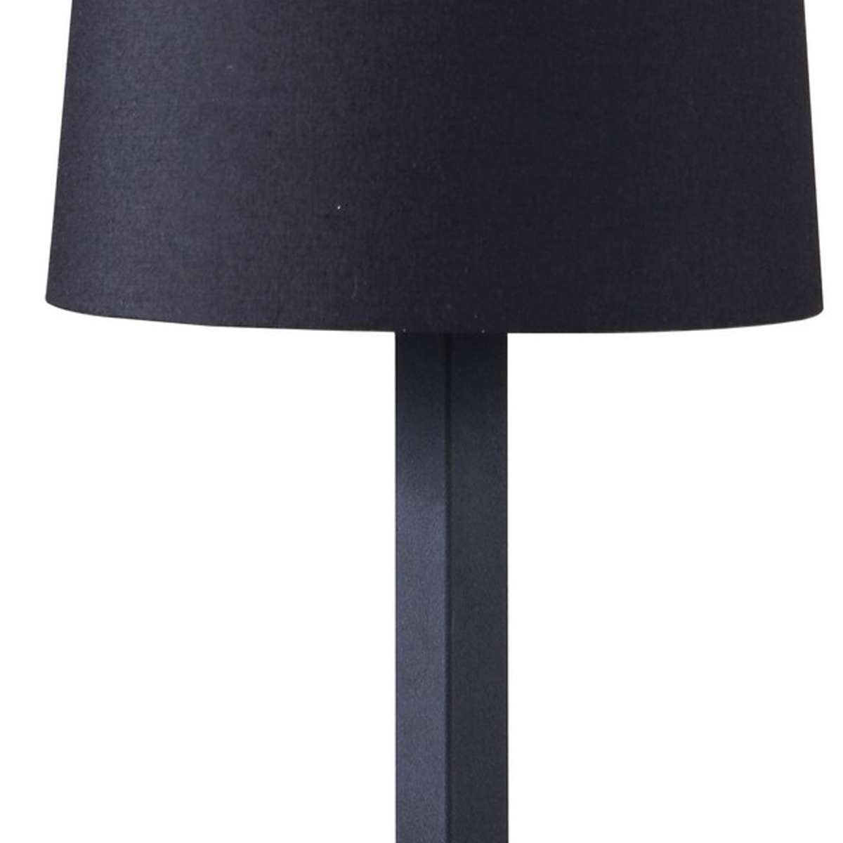 Table Lamp With Metal Cross Legged Base, Black By Benzara | Table Lamps |  Modishstore  - 5