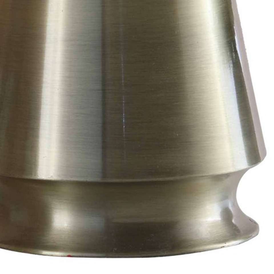 Table Lamp With Metal Bottle Shape Base, Antique Brass By Benzara | Table Lamps |  Modishstore  - 3