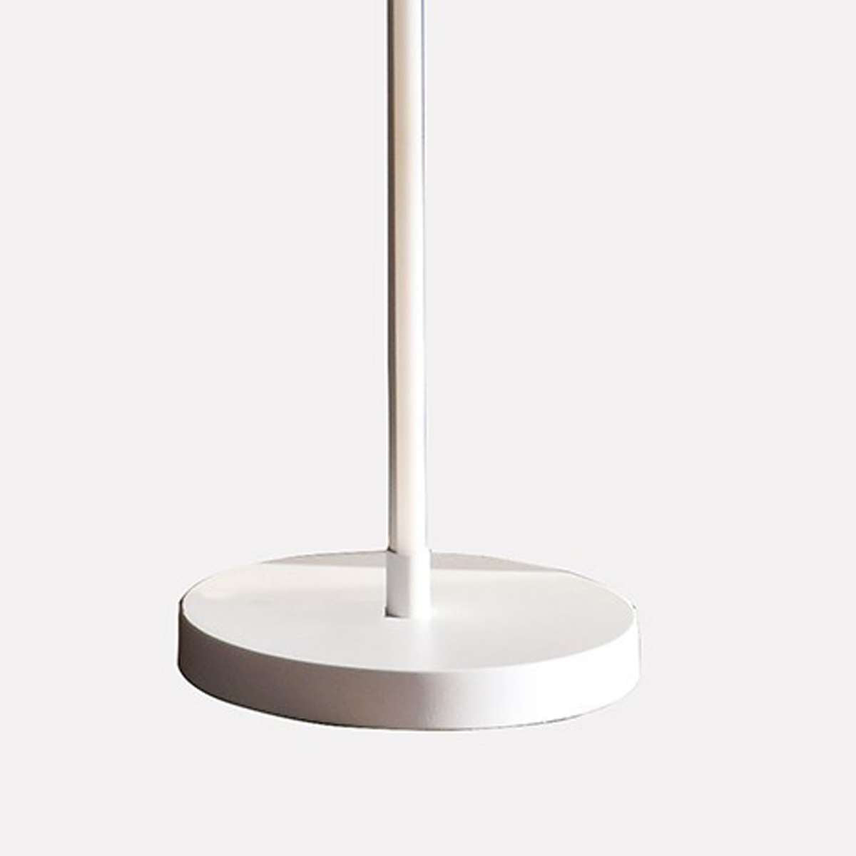 Floor Lamp With Metal Curved Integrated Led, Matte White By Benzara | Floor Lamps |  Modishstore  - 4
