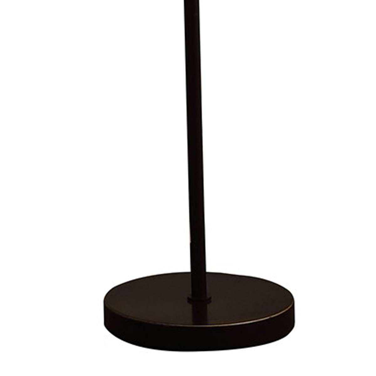 Floor Lamp With Linear Metal Base And Column Shade, Black By Benzara | Floor Lamps |  Modishstore  - 4