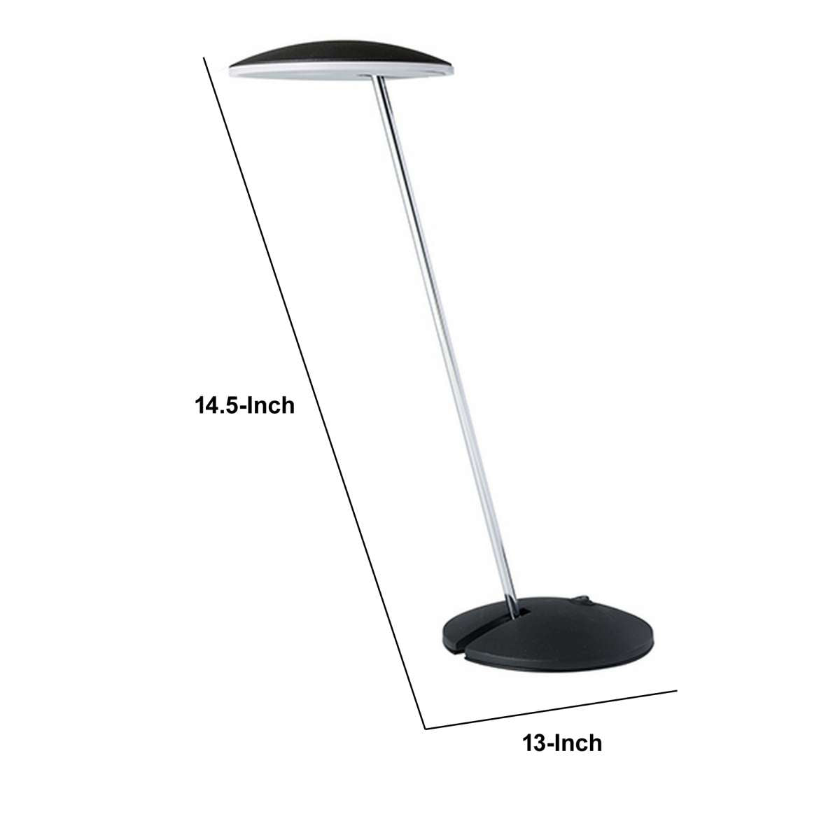 Table Lamp With Adjustable Pendulum Neck, Black By Benzara | Table Lamps |  Modishstore  - 2