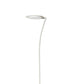 Torchiere Floor Lamp With Adjustable Plate Shade And Sleek Body, White By Benzara | Floor Lamps |  Modishstore  - 5