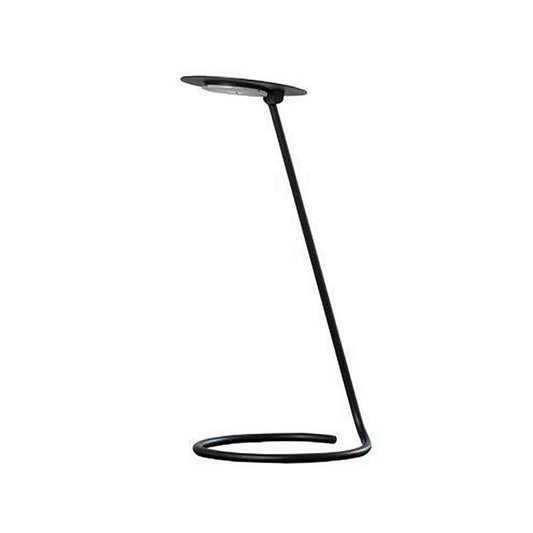 Desk Lamp With Pendulum Style And Flat Saucer Shade, Black By Benzara | Table Lamps |  Modishstore 