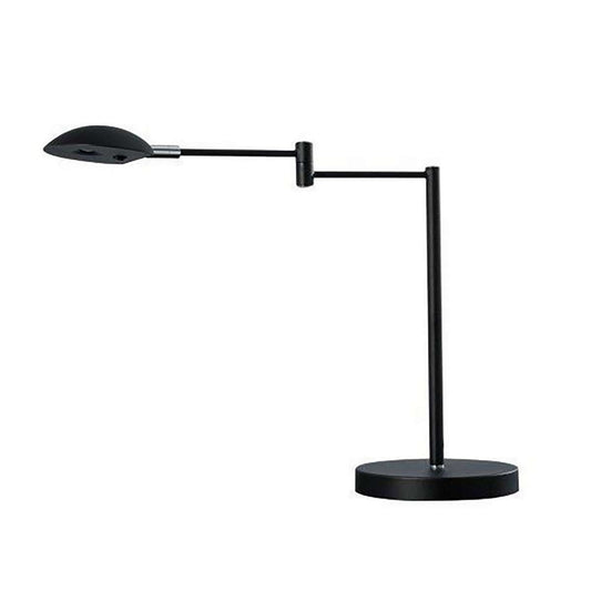 Desk Lamp With Adjustable Swing Metal Arm, Black By Benzara | Table Lamps |  Modishstore 