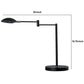 Desk Lamp With Adjustable Swing Metal Arm, Black By Benzara | Table Lamps |  Modishstore  - 2