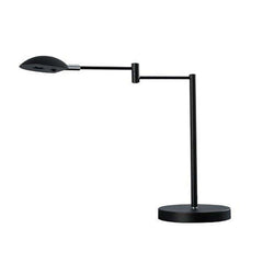 Desk Lamp With Adjustable Swing Metal Arm, Black By Benzara