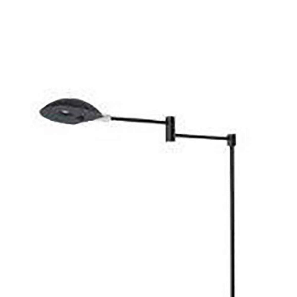 Floor Lamp With Adjustable Swing Arm And Height, Black By Benzara | Floor Lamps |  Modishstore  - 5