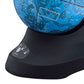 Dual Globe Accent Decor With Inbuilt Led, Blue And Black By Benzara | Office Accessories |  Modishstore  - 3
