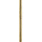 Floor Lamp With Hanging Crystal Accents, White And Gold By Benzara | Floor Lamps |  Modishstore  - 4