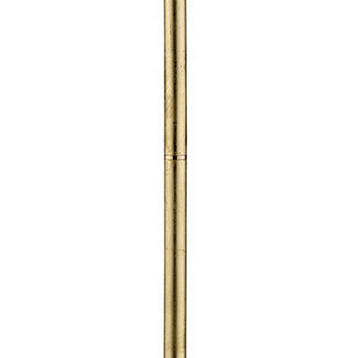Floor Lamp With Hanging Crystal Accents, White And Gold By Benzara | Floor Lamps |  Modishstore  - 4