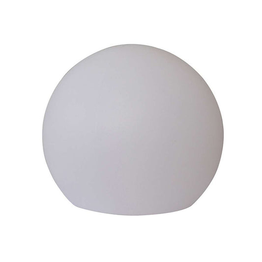 Lamp With Spherical Plastic Body And Inbuilt Led,Large,White By Benzara | Table Lamps |  Modishstore 