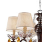 Ceiling Lamp With Scrolled Frame And 6 Bell Shade, Bronze By Benzara | Ceiling Lamps |  Modishstore  - 5