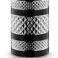 Table Lamp With Inlaid Chevron Pattern Base, Silver And Black By Benzara | Table Lamps |  Modishstore  - 3