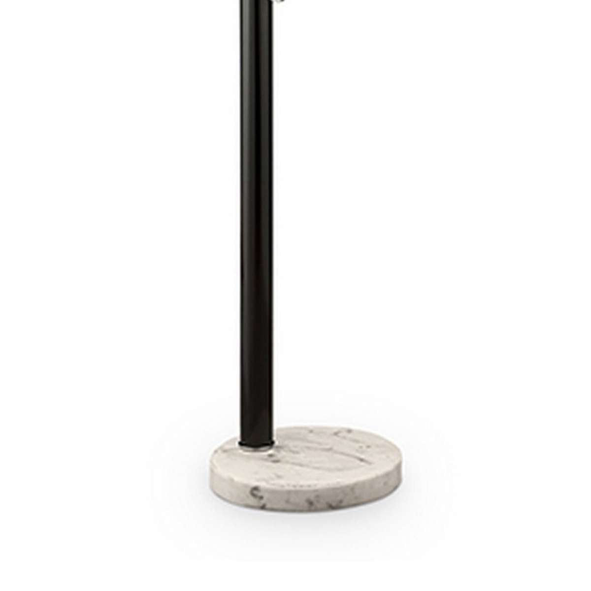 3 Arc Floor Lamp With Metal Frame And Marble Base, Black By Benzara | Floor Lamps |  Modishstore  - 5