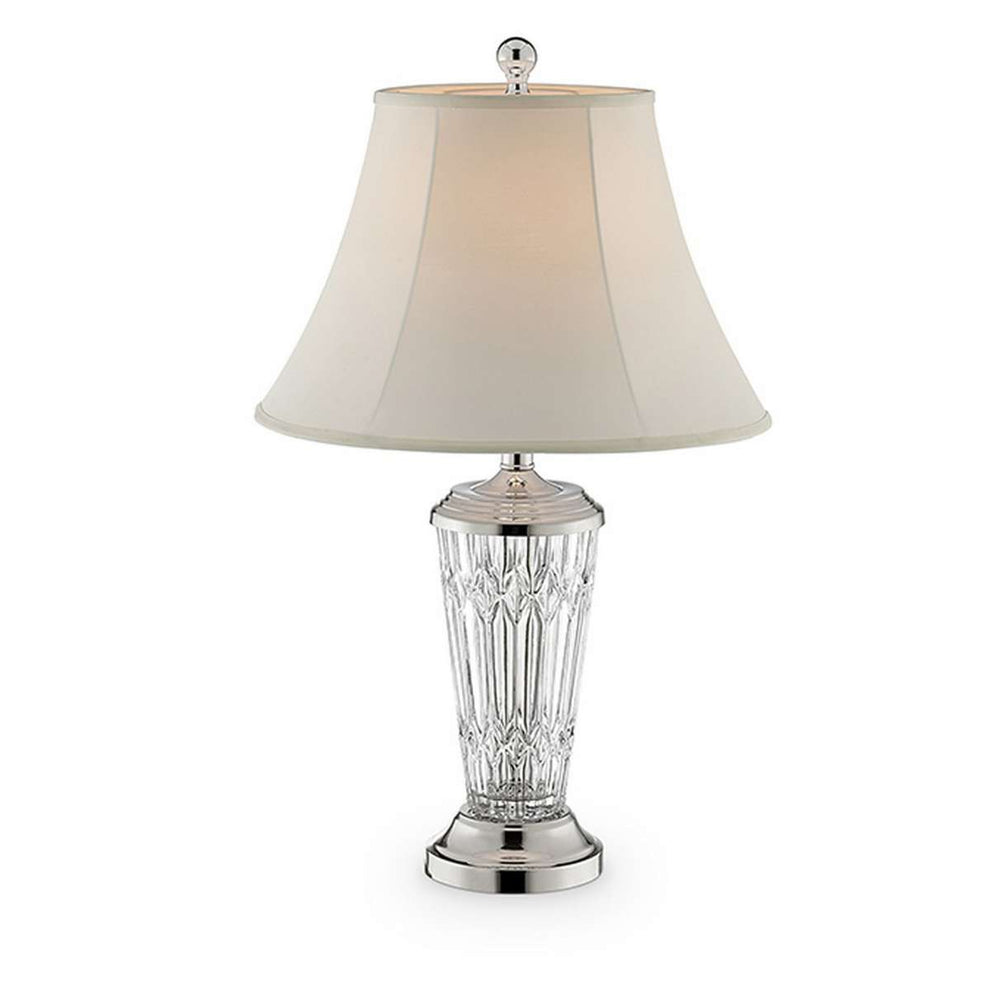 Table Lamp With Semi Fluted Glass Base, Set Of 2, Off White By Benzara | Table Lamps |  Modishstore  - 5