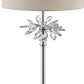 Floor Lamp With Starburst Crystal Accent, Gray And Silver By Benzara | Floor Lamps |  Modishstore  - 4