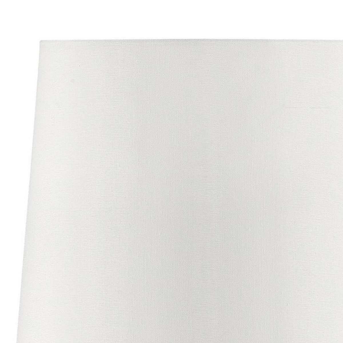 Table Lamp With Teardrop Metal Base And Fabric Shade, White By Benzara | Table Lamps |  Modishstore  - 3